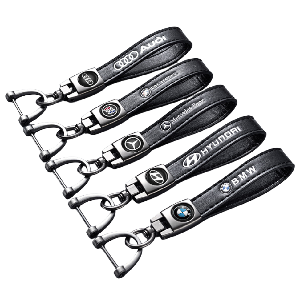 Leather Car Keychain