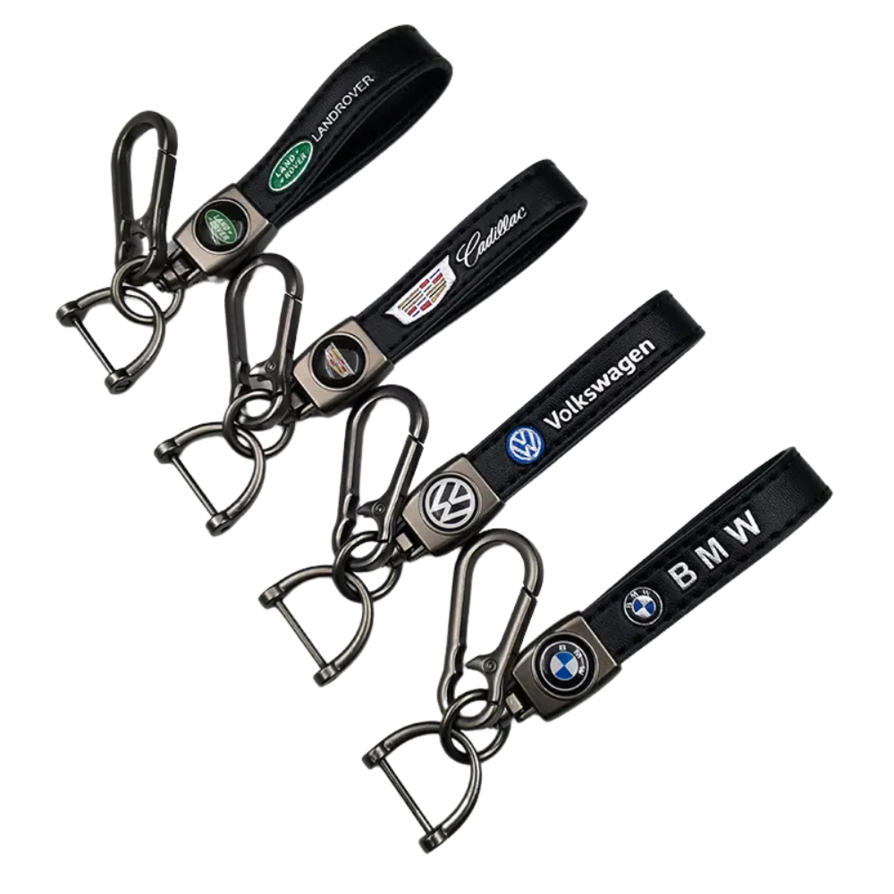 Leather Car Keychain