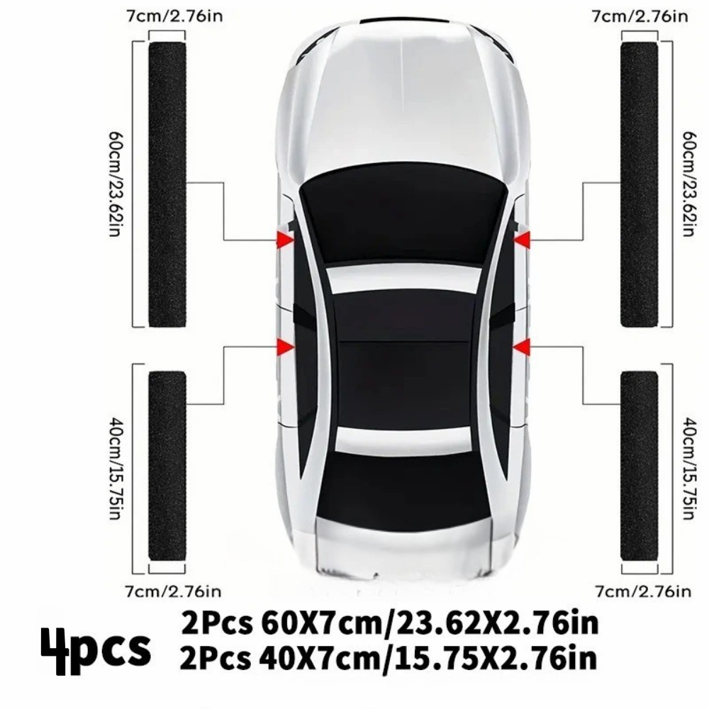 Pack of 4 Car Door Sill Protectors, image 6