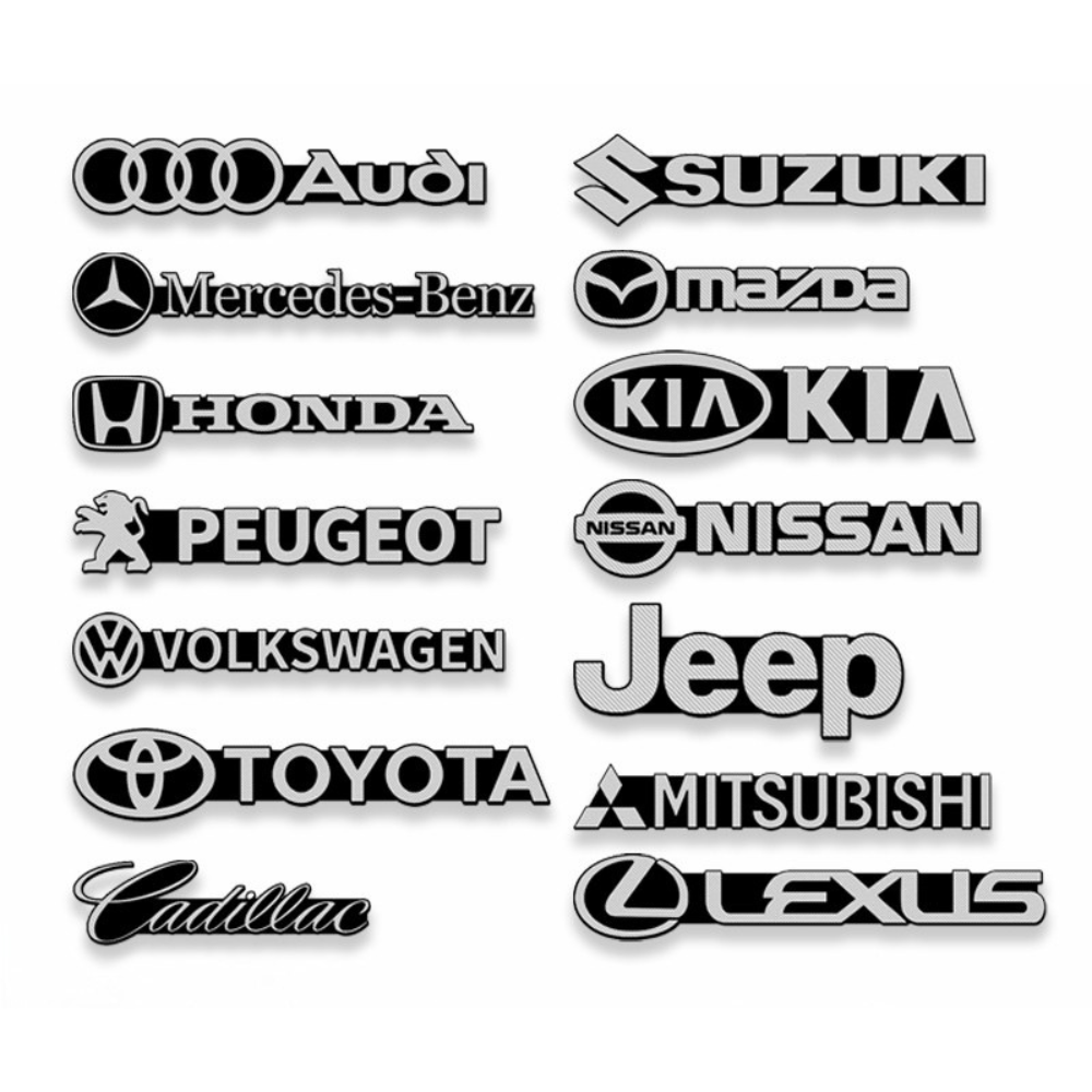 Pack of 4 Automotive Decorative Sticker 3D, image 8