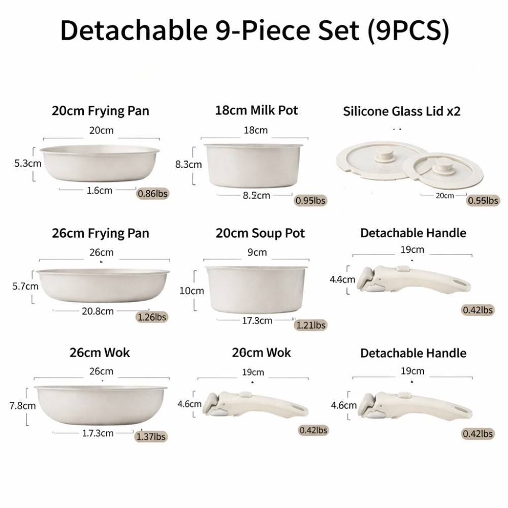 Modular Kitchen Cookware Set