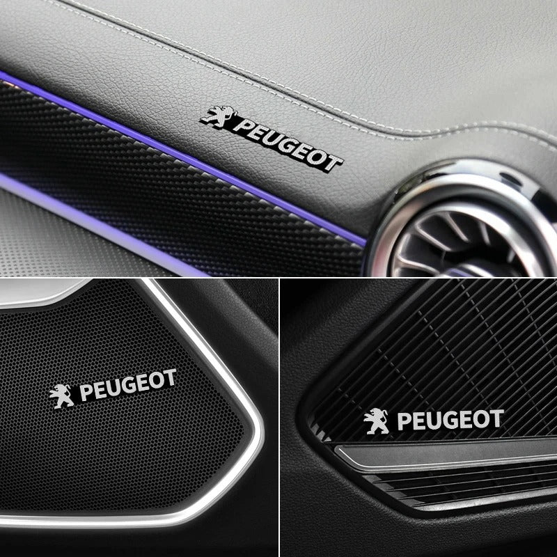 Pack of 4 Automotive Decorative Sticker 3D