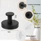 Pack of 4 Twist Lock Suction Hooks
