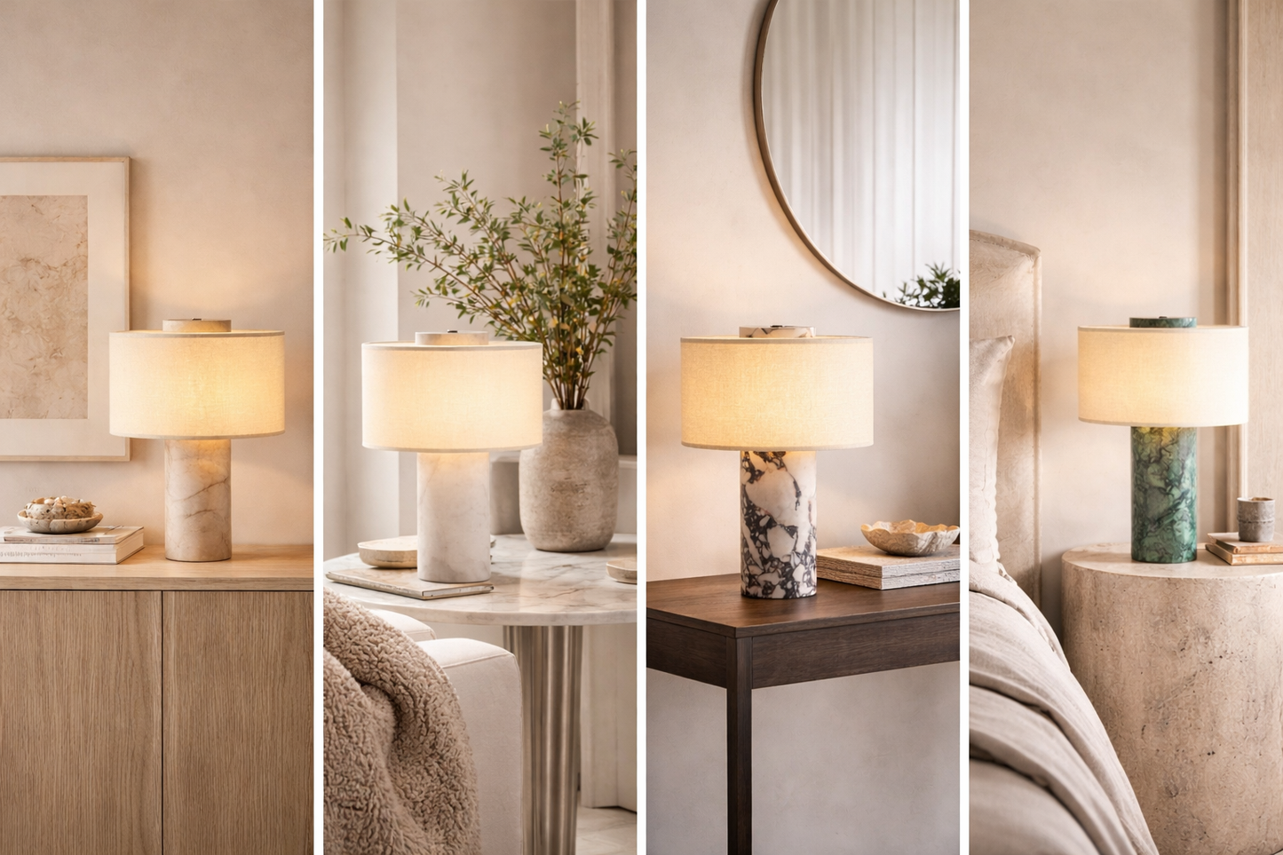 Luxe Marble Touch Table Lamp