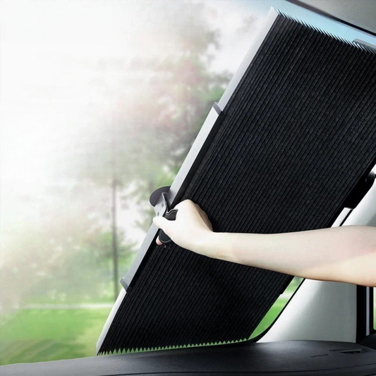 Retractable Thermal Windshield Sunshade