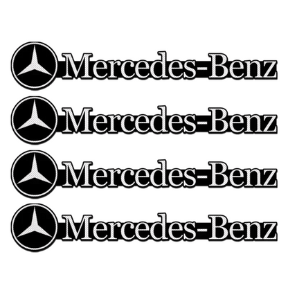 Pack of 4 Automotive Decorative Sticker 3D