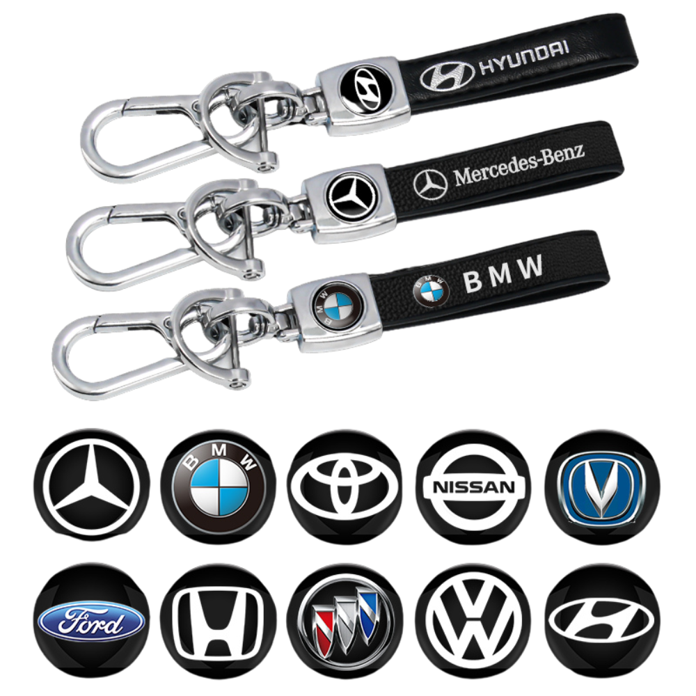 Leather Car Keychain