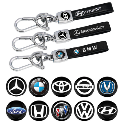Leather Car Keychain