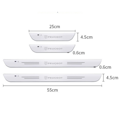 Pack of 2 LED Car Door Sill Plates
