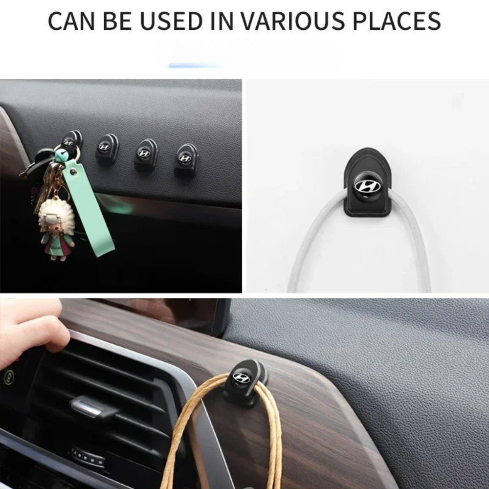 Pack of 4 Mini Adhesive Hooks