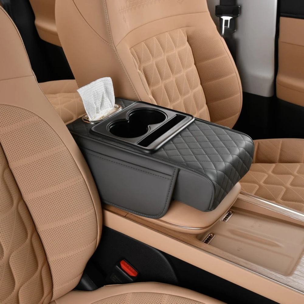 Car Armrest with Cup Holders