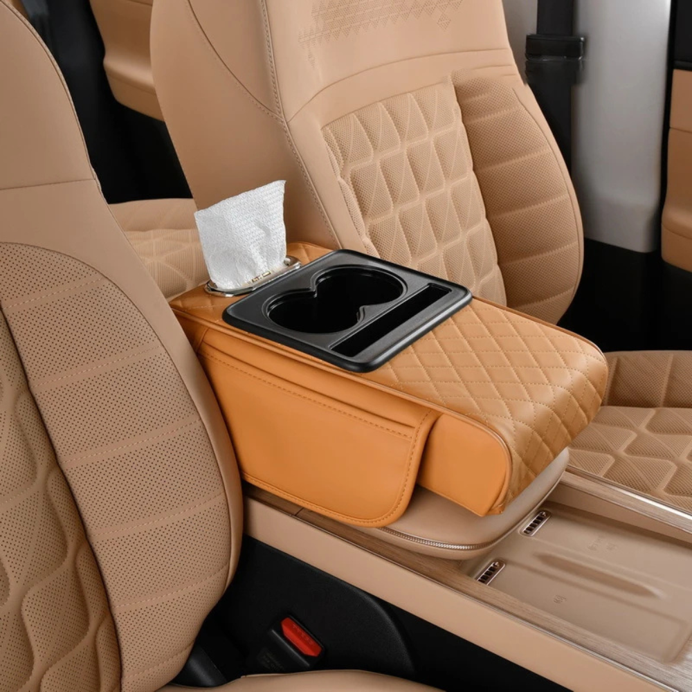 Car Armrest with Cup Holders