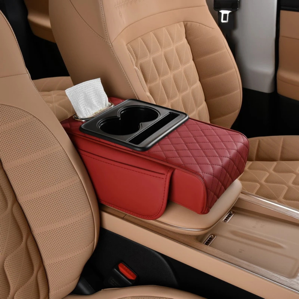 Car Armrest with Cup Holders