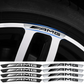 Pack of 4 Alloy Rim Stickers