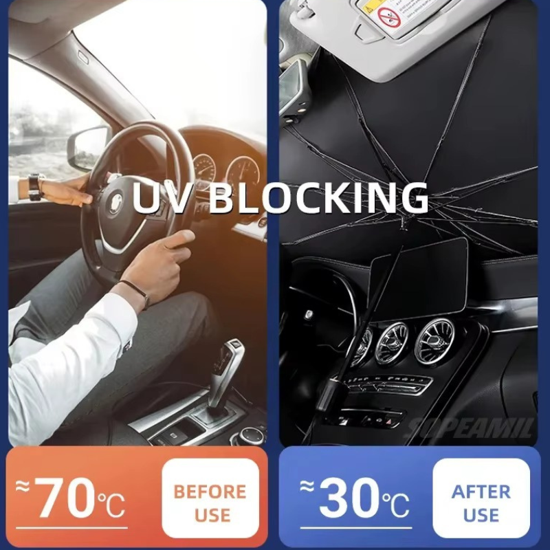 Foldable Windscreen Sunshade