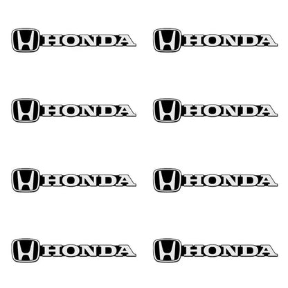 Pack of 4 Automotive Decorative Sticker 3D