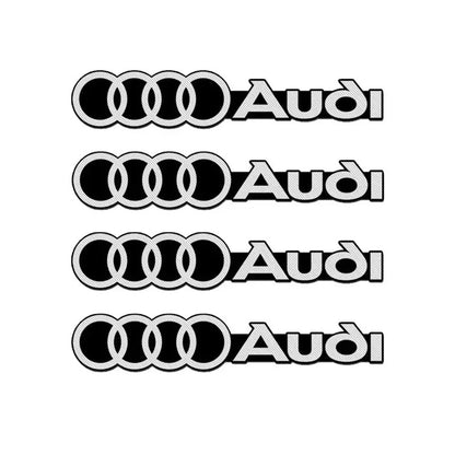 Pack of 4 Automotive Decorative Sticker 3D