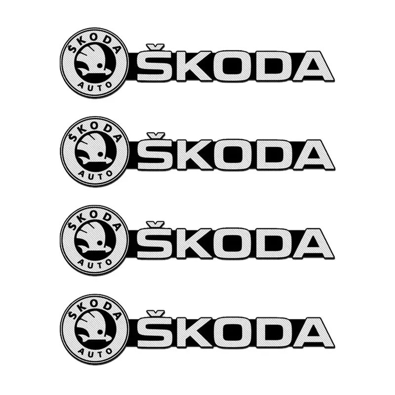 Pack of 4 Automotive Decorative Sticker 3D