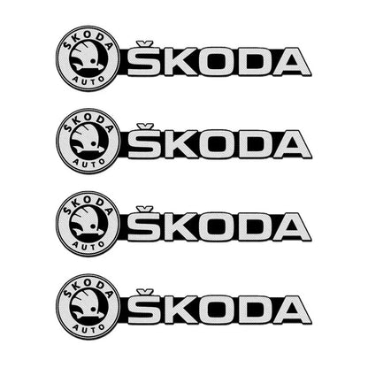 Pack of 4 Automotive Decorative Sticker 3D