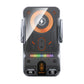 Silver auto-clamping wireless charging car phone holder